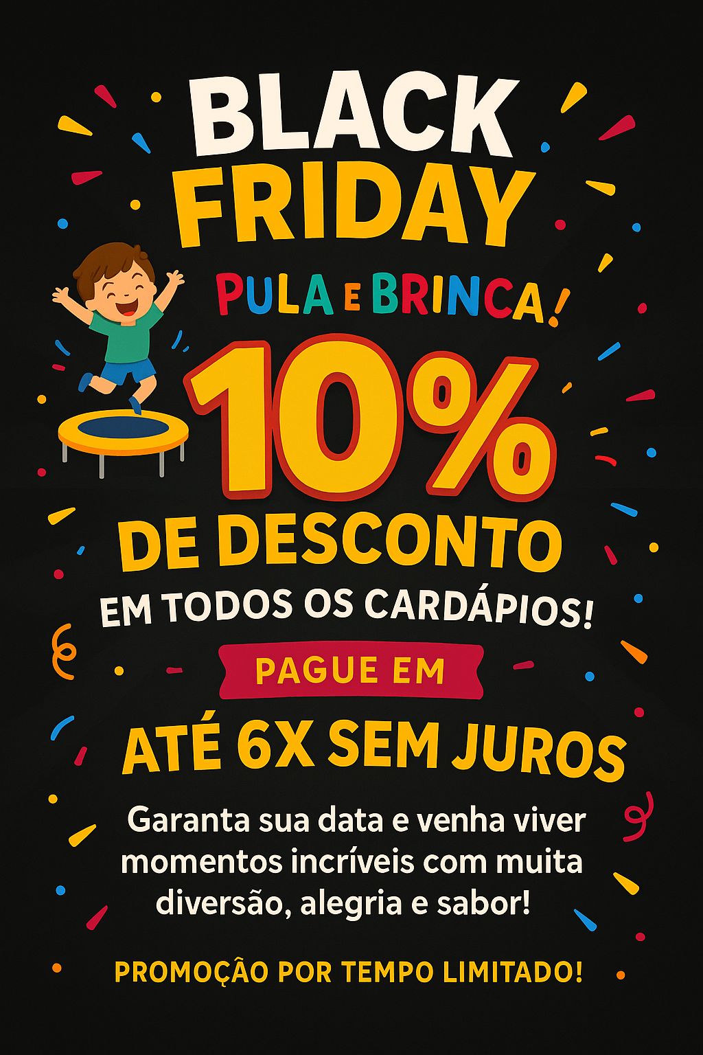 Buffet Pulando  e Brincando 